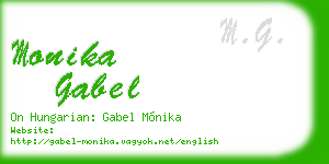 monika gabel business card